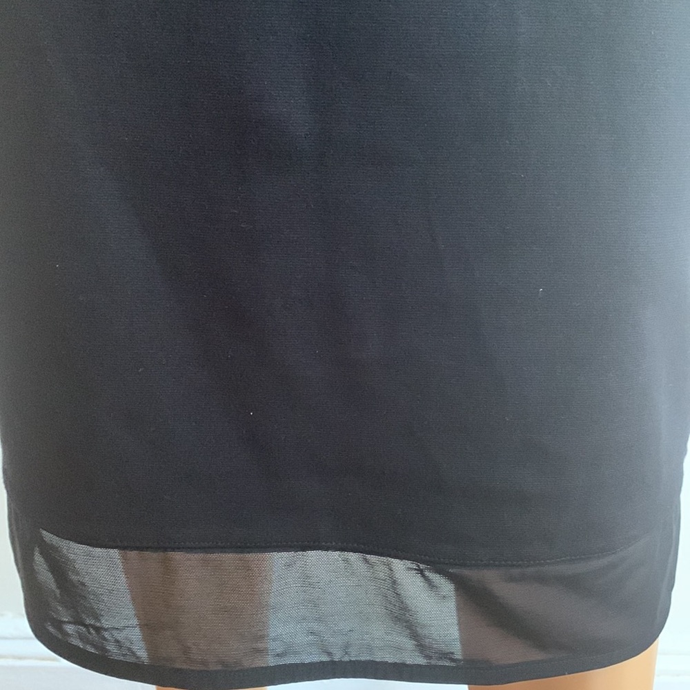 EXPRESS LIKE NEW Knit & Sheer Fabric Dress - Picture 5 of 11